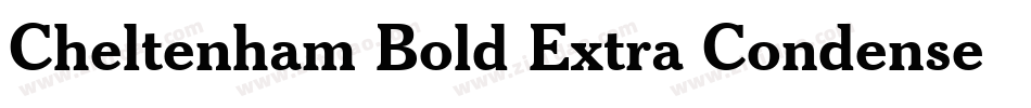 Cheltenham Bold Extra Condensed BT字体转换